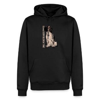 Kleiner Münsterländer - Männer Premium Bio Hoodie - Schwarz - Vorne - Nico (187cm)