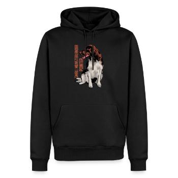 Small Münsterländer - Men’s Premium Organic Hoodie - black - Front - Nico (187cm)
