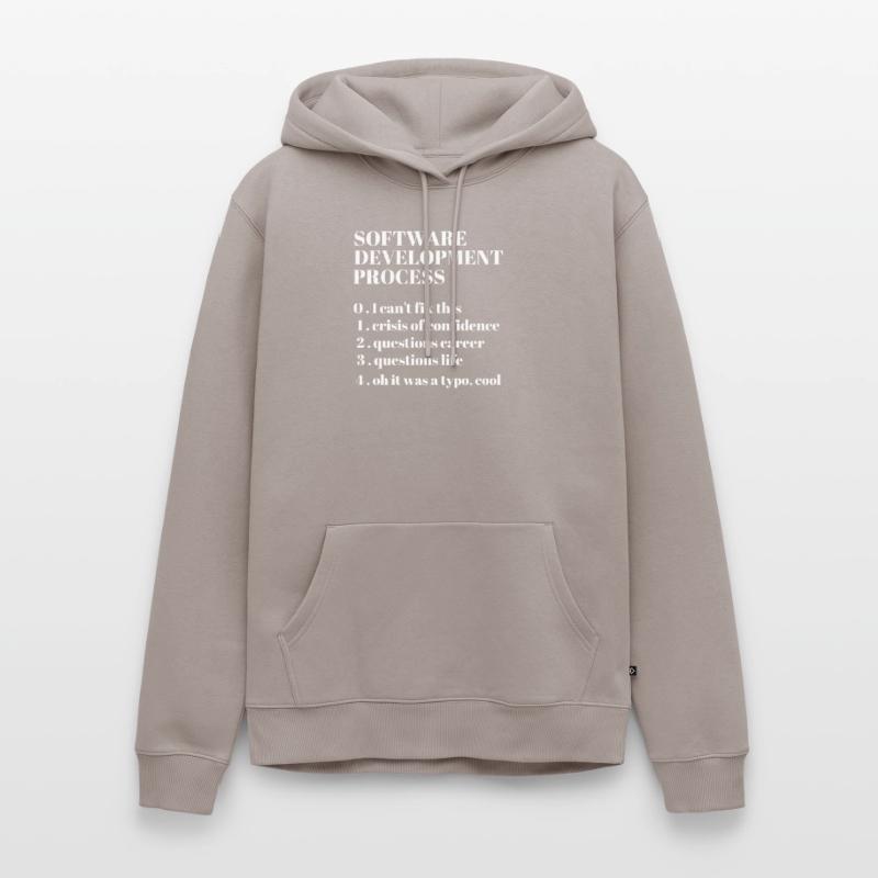 Software Development Funny Coding Programming Men’s Premium Organic Hoodie