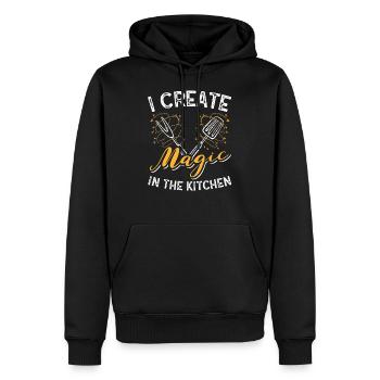 Lustiges Hobbykoch Kochen Koch Restaurant Geschenk - Männer Premium Bio Hoodie - Schwarz - Vorne - Nico (187cm)
