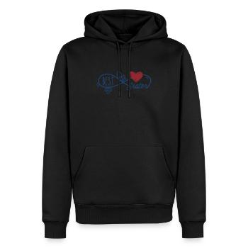 best sisters loving family - Men’s Premium Organic Hoodie - black - Front - Nico (187cm)