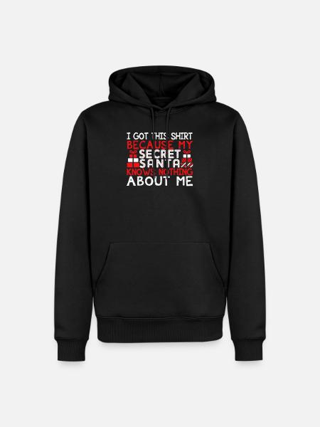 Secret Santa - Men’s Premium Organic Hoodie - black