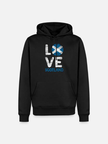 Scotland - Men’s Premium Organic Hoodie - black