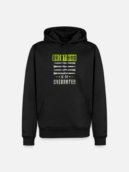 clarinette - Sweat à capuche Premium bio Homme - noir