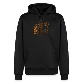 Violine Geige Musik - Männer Premium Bio Hoodie - Schwarz - Vorne - Nico (187cm)