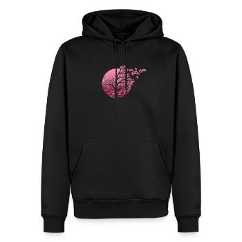 Baum Japan Asien - Männer Premium Bio Hoodie - Schwarz - Vorne - Nico (187cm)
