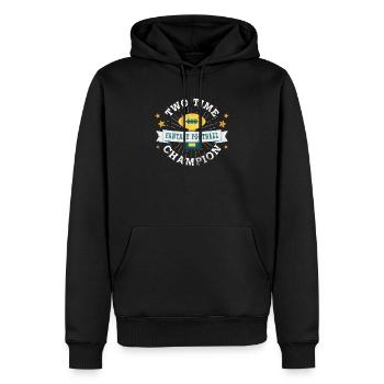 Zweimaliger Meister Fantasy Football - Männer Premium Bio Hoodie - Schwarz - Vorne - Nico (187cm)