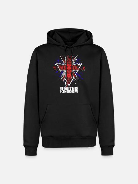 Royaume-Uni UK Union Jack - Sweat à capuche Premium bio Homme - noir