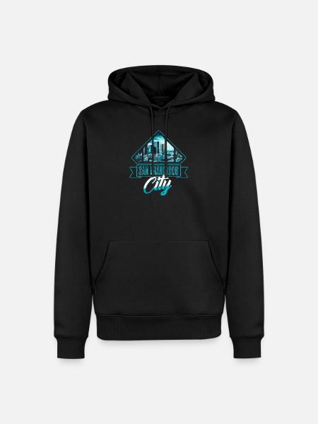 San Francisco - Men’s Premium Organic Hoodie - black