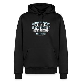 Ergotherapeut Ergotherapeutin Geschenk Fun Lustig - Männer Premium Bio Hoodie - Schwarz - Vorne - Nico (187cm)