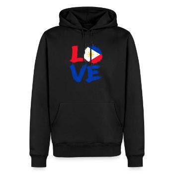 Philippinen - Männer Premium Bio Hoodie - Schwarz - Vorne - Nico (187cm)