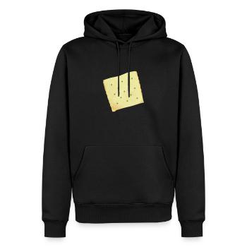 Trockene weiße Cracker-Liebhabergrafik - Männer Premium Bio Hoodie - Schwarz - Vorne - Nico (187cm)