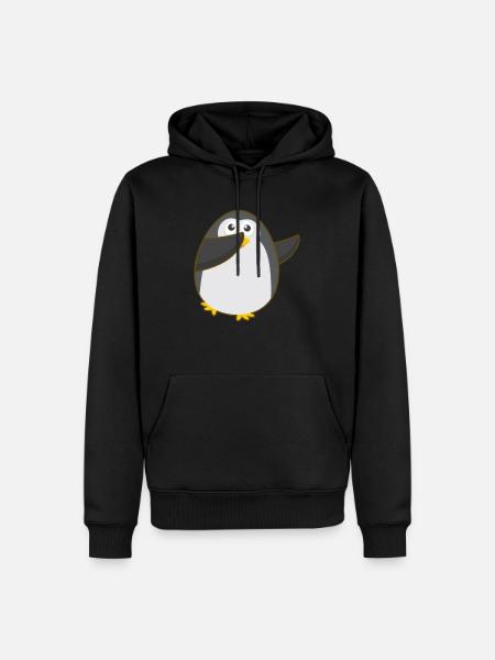 PENGUIN DAB - Men’s Premium Organic Hoodie - black