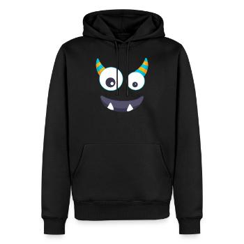 Monster carnival face carnival comic - Men’s Premium Organic Hoodie - black - Front - Nico (187cm)