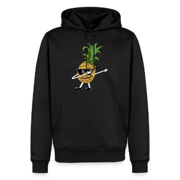 Ananas Dabbende - Sweat à capuche Premium bio Homme - noir - Devant - Nico (187cm)