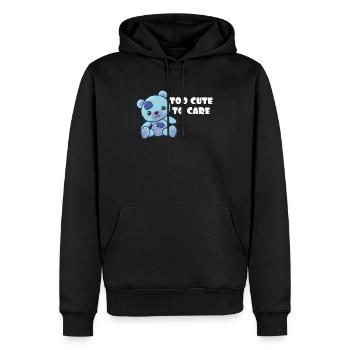 Adorable cadeau mignonne cadeau Je suis trop mignonne pour m'occuper de Sassy - Sweat à capuche Premium bio Homme - noir - Devant - Nico (187cm)
