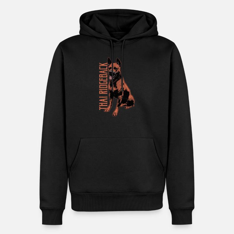 Thai Ridgeback - Männer Premium Bio Hoodie - Schwarz