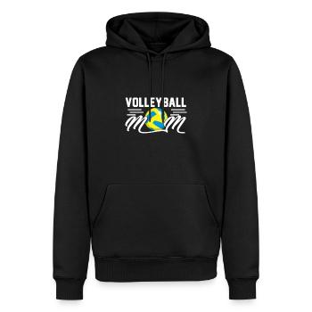 Volley-ball cadeau amateur de sports d'équipe - Sweat à capuche Premium bio Homme - noir - Devant - Nico (187cm)