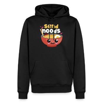 Ramen Lovers Geschenkdesign Senden Sie Noods Funny Japanese - Männer Premium Bio Hoodie - Schwarz - Vorne - Nico (187cm)