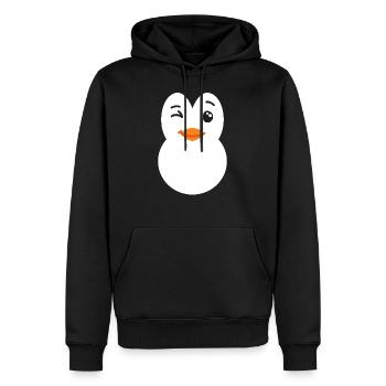 Costume de pingouin - Sweat à capuche Premium bio Homme - noir - Devant - Nico (187cm)