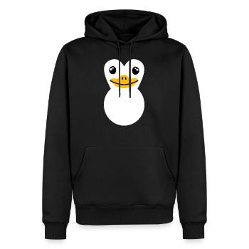 Costume de pingouin - Sweat à capuche Premium bio Homme - noir - Devant - Nico (187cm)