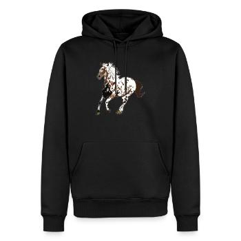 appaloosa Pferd Pferde fohlen reiten Geschenk - Männer Premium Bio Hoodie - Schwarz - Vorne - Nico (187cm)