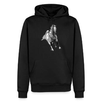 appaloosa cheval cheval cheval poulain - Sweat à capuche Premium bio Homme - noir - Devant - Nico (187cm)