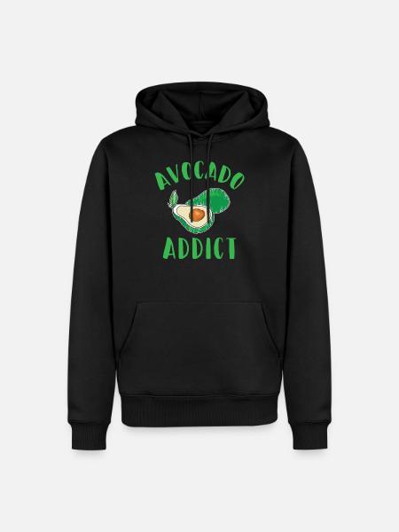Avocado addict - Men’s Premium Organic Hoodie - black