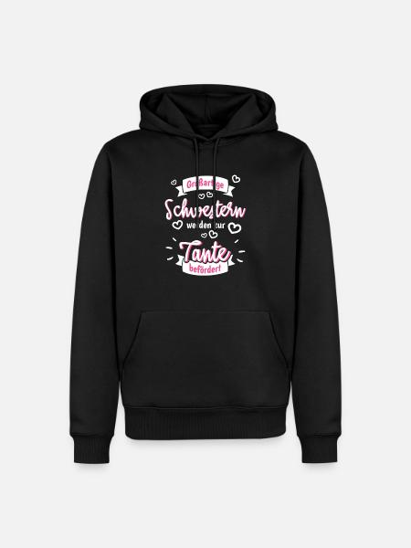 Großartige Schwestern Tante - Männer Premium Bio Hoodie - Schwarz