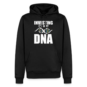 Investieren Aktien Börse - Männer Premium Bio Hoodie - Schwarz - Vorne - Nico (187cm)