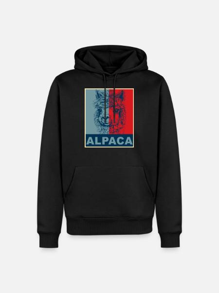 Alpaca alpaca - Men’s Premium Organic Hoodie - black