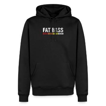 808 Fat Bass - Sweat à capuche Premium bio Homme - noir - Devant - Nico (187cm)