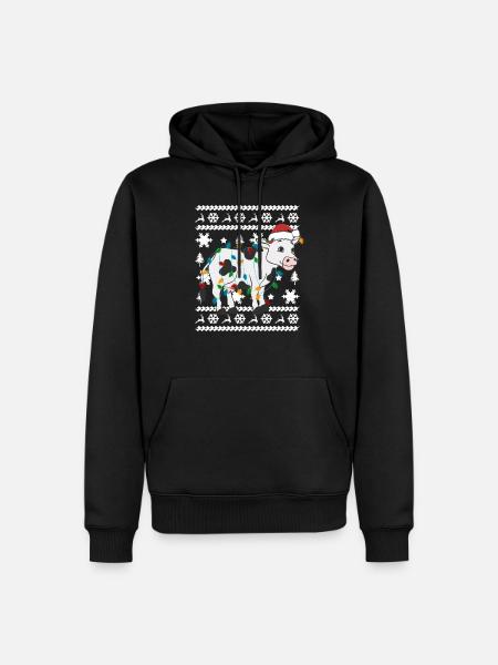 Vache moche pull - Sweat à capuche Premium bio Homme - noir