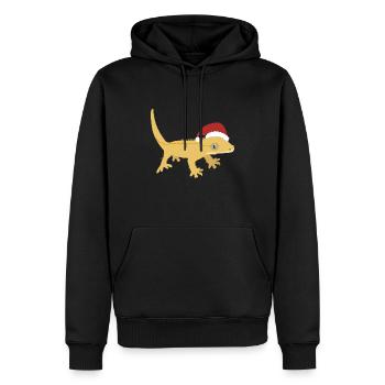 Christmas Crested Gecko - Männer Premium Bio Hoodie - Schwarz - Vorne - Nico (187cm)