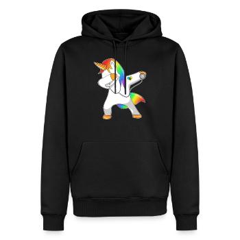 Veticorn Veterinarian Unicorn Dabbing - Männer Premium Bio Hoodie - Schwarz - Vorne - Nico (187cm)