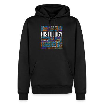 Histologische Wörter - Männer Premium Bio Hoodie - Schwarz - Vorne - Nico (187cm)