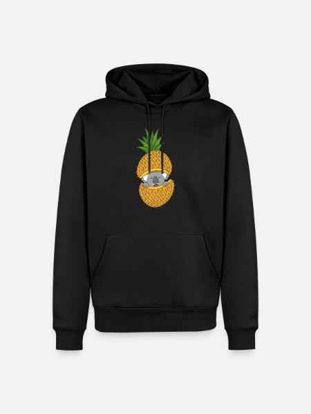 Cute Pineapple Koala - Men’s Premium Organic Hoodie - black