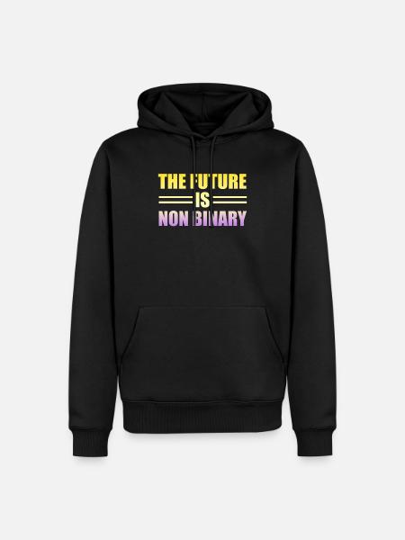 Nonbinary Pride design - Men’s Premium Organic Hoodie - black