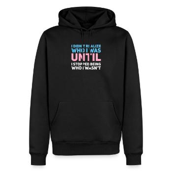 Transsexuel Transsexuel Cadeau - Sweat à capuche Premium bio Homme - noir - Devant - Nico (187cm)