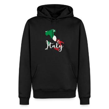 Italien Geschenk Pizza Urlaub Italiener - Männer Premium Bio Hoodie - Schwarz - Vorne - Nico (187cm)
