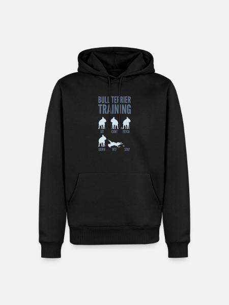 Bullterrier Training - Männer Premium Bio Hoodie - Schwarz