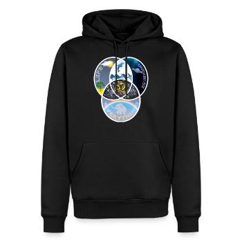 42 Answer Life Universe - Männer Premium Bio Hoodie - Schwarz - Vorne - Nico (187cm)