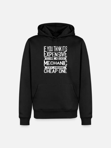 Funny Mechanic Shirts Engineer - Men’s Premium Organic Hoodie - black