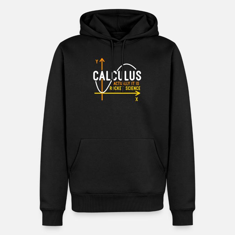 Calculus Is Rocket Science - Men’s Premium Organic Hoodie - black