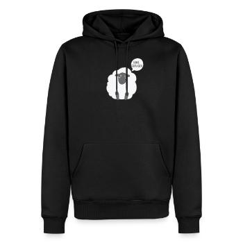 Ewe CraCra - Sie verrücktes lustiges Schaf-Geschenk für - Männer Premium Bio Hoodie - Schwarz - Vorne - Nico (187cm)