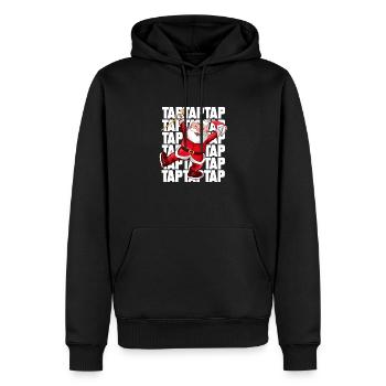 Stepptanzen Weihnachtsmann Weihnachten Stepptänzer - Männer Premium Bio Hoodie - Schwarz - Vorne - Nico (187cm)