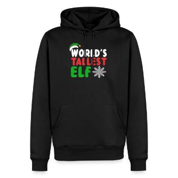 Der größte Elf der Welt - Weihnachten - Männer Premium Bio Hoodie - Schwarz - Vorne - Nico (187cm)