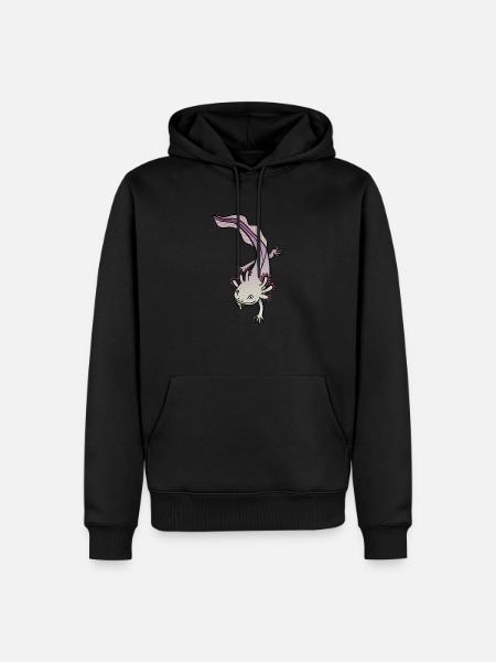 Axolotl - Sweat à capuche Premium bio Homme - noir