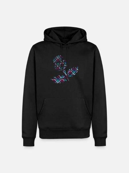 Schottland-Geschenke Scottish Thistle Tartan Plaid Gift - Männer Premium Bio Hoodie - Schwarz