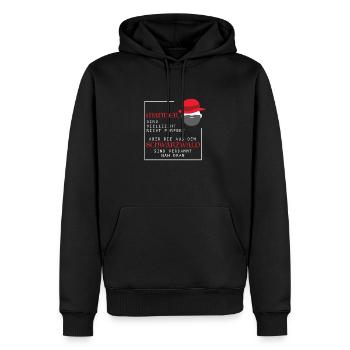 Männer perfekt Schwarzwald Bollenhut - Männer Premium Bio Hoodie - Schwarz - Vorne - Nico (187cm)